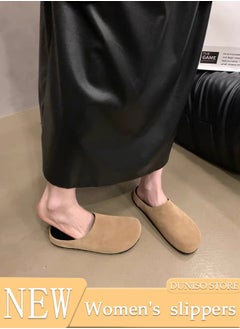 Buy Mule Slippers for Women Slingback Flat Pointed Mules Closed Toe Sandals Comfortable Women Slippers Backless Slip On Loafer Shoes in Saudi Arabia