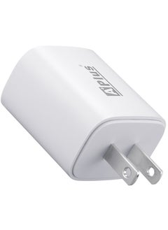 Buy 20W fast charger for iPhone and Samsung with dual USB-C and USB-A charging port, supports fast charging PD 2.0/3.0, QC 2.0/3.0, FCP, SCP, and supports BC1.2/Samsung 2A/Apple 2.4A charging mode. With 3 free charging cables in Egypt