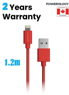 اشتري iPhone Charger USB-A to Lightning 1.2M Cable Fast Charging And Data Sharing Compatible with iPhone 14/14 Plus/ 14 Pro/14 Pro Max/13/12/11/XS/Pro Max /Pro/Mini/SE/ ipad 9 - Red في الامارات