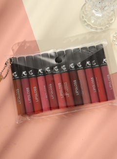 Buy 12-Piece Liquid Lipstick Set in Saudi Arabia