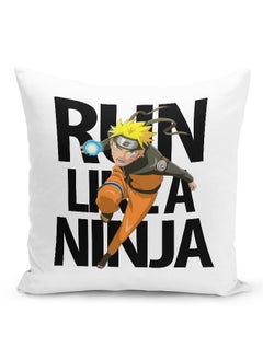 اشتري Naruto Throw Pillow Naruto Couch Cushion Shippuden Accent Pillow Run Like a Ninja Manga Fan Gift-Ninja Training في الامارات