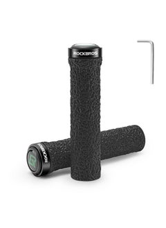 Buy Bike Handle Grips Non Slip Bike Grips Single Lock On Bicycle Handlebar Grips For Bmx Mtb Scooters Folding Bikes 22.2Mm in UAE