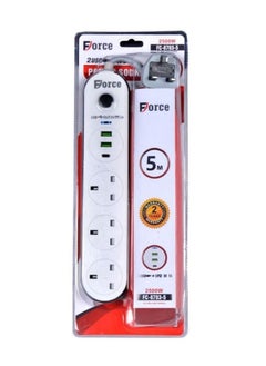 Buy Electrical connection with several strong and durable outlets, 5 meters long in Saudi Arabia