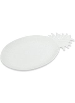 Buy Madagascar Serving Platter, White - 28x17 cm in UAE