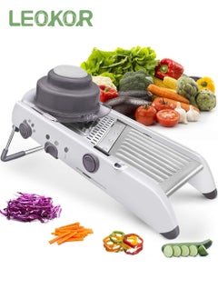 Buy Food Slicer Stainless Steel Adjustable Thickness Vegetable Chopper Grater for Kitchen in Saudi Arabia