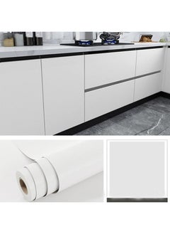 اشتري Matte Thick Solid Color Wallpaper 10M Self-adhesive Bedroom Wallpaper Living Room Wall Cabinet Wall Decoration Wallpaper Waterproof Moisture-proof Multicolor PVC Wall Sticker في الامارات