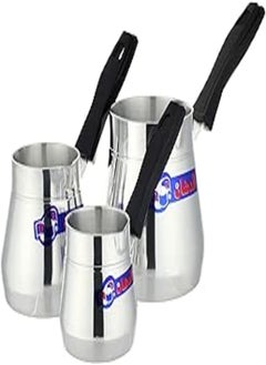 Buy El Dahan Coffee Pot with Bakelite Handle, 3 Pieces - Silver in Egypt