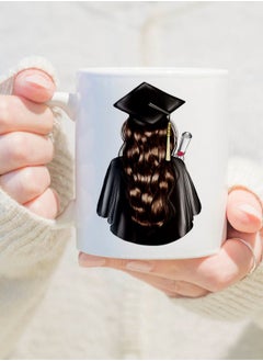 Buy Graduation Mug Ceramic Mug for Tea and Coffee with Handle, 11 oz in Saudi Arabia