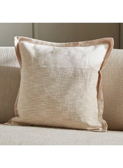 Buy Petra Jacquard Lurex Slub Stripe Cushion Cover 45 x 45 cm in UAE