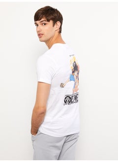 اشتري Crew Neck Short Sleeve One Piece Printed Combed Cotton Men's T-Shirt في مصر