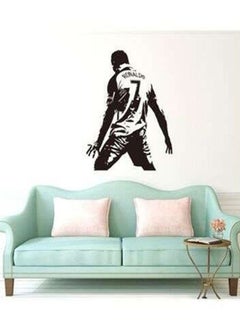 Buy Ronaldo Wall Sticker Black 40x60 centimeter in Saudi Arabia