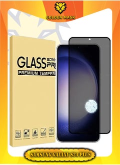 Buy GOLDEN MASK Compatible With Samsung Galaxy S24 Plus 9H Full Glue Screen Protector Premium-Privacy in Egypt