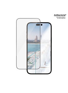 Buy PanzerGlass ANTI-REFLECTIVE Screen Protector for Apple iPhone 14 Pro Max 2022 6.7" - Clear w/ Black Frame in UAE