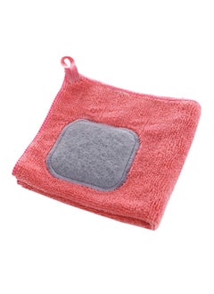 Buy Kitchen Thickened Dish Cloth Red 30x30centimeter in UAE