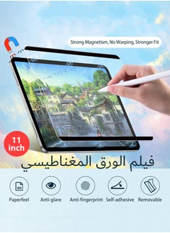 Buy Paperfilm Magnetic Screen Protector for iPad Pro 11 Inch (2022/2021/2020/2018),Write and Draw Like on Paper, Detachable/Reusable/Anti Glare-Matte Finish in UAE