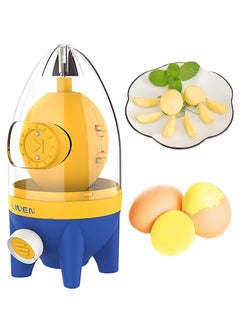 Buy Egg Scrambler Shaker Silicone Golden Egg Spin Whisk Hand Powered Egg Yolk Egg White Mixer Gold Egg Maker Manual Puller Egg Homogenizer with Drawstring Kitchen Gadget for Mixing the Egg in UAE