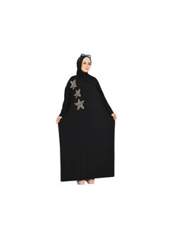 Buy mulhafuh material, leggings, embroidery with beads, one size, fits 130 kilos for women in Egypt