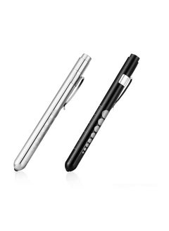 Buy Diagnostic Medical Penlight 2Packs, Mini Reusable LED Penlight Flashlight Pen Torch, Torch Doctor Nurse EMT Emergency Pen Light in Saudi Arabia