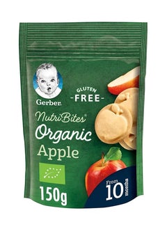 Buy Gerber Organic Nutribites Apple Biscuits Baby Food 150g Pouch in UAE