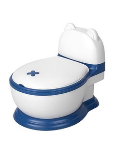 Buy Banjo Western Toilet Baby Potty Seat For Baby Kids Toilet Potty Training Seat For Baby With Closing Lid Tray Cushion Kids Potty Chair Kids Potty Seat For Baby Kids 1 To 5 Years Boys Girls Blue in UAE