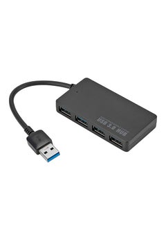 اشتري كابل محول مقسم عالي السرعة بأربعة منافذ USB 3.0 أسود في الامارات