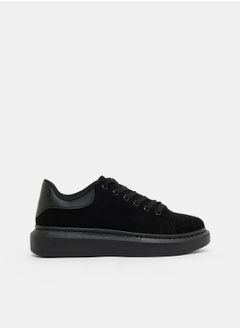 اشتري Faux Leather Sneakers في السعودية