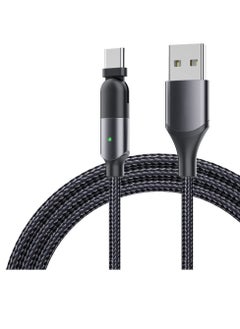 Buy USB Type-C Charger Cord, 1.2m 180 Degree Rotating Head USB Type-C Nylon Charging and Data Transfer Cord Cable, for Samsung/LG/Moto/LG Phones, for PS5/Xbox X/S Controller/Switch Pro Controller in UAE