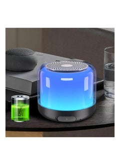 اشتري 2023 New products Mini colorful led night light Portable music player subwoofer bass bluetooth wireless speaker في الامارات