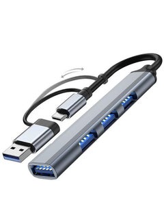 Buy USB 3.0 Hub 4-Port USB Adapter, High-Speed Data Extender, Aluminum Alloy Design Quickly Diverge, High -Speed Transmission Splitter for Laptop,Computer,Flash Drive Port Data Hub(Grey) in Saudi Arabia