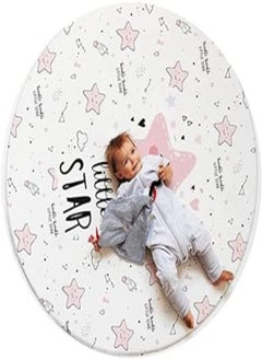 اشتري Mamas Gift Little Star Play Mat, 140 cm Diameter, White/Pink في مصر