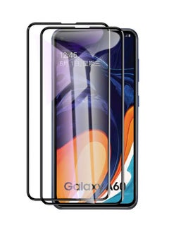 Buy 2 Pieces Tempered Glass Screen Protector 5D Designed For Samsung Galaxy A60 Full Glue Edge to Edge Full Screen Coverage And Bubble Free in UAE