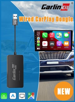 Buy CarlinKit USB Wireless CarPlay Dongle Wired Android Auto AI Box Mirrorlink Car Multimedia Player Bluetooth Auto Connect in Saudi Arabia