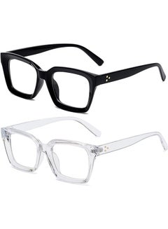 Unisex Vintage Retro Clear Lens Eyeglasses – Classic Metal & Plastic Frame – UV400 – KISS Eyewear