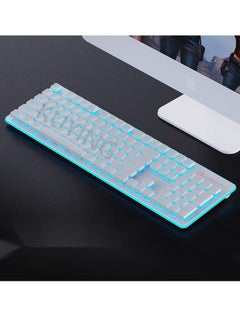 Buy L1 Mechanical Feel Wireless Silent Film Keyboard Games Office Laptop Luminous Silent Keyboard in Saudi Arabia