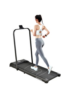 اشتري Sparnod Fitness STH-3005 Walking Pad Foldable Treadmill for Home - No Installation Required, Space Saving Storage Under Bed/Sofa - Remote Control, Bluetooth Speakers, LED Display, Mobile/Tab Holder في الامارات