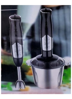 Buy Hand Blender with 2 in 1 Stainless Steel Chopper 800W and 2L Stainless Steel Chopper with Multi-Function Speeds, 800.0W in Egypt