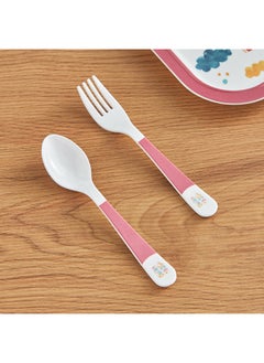 Buy Hermione Trinity Rainbow 2-Piece Melamine Cutlery Set 3.5x16 cm in UAE