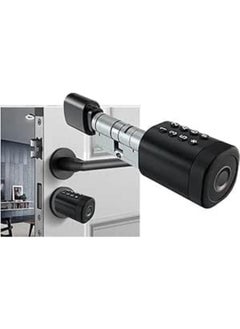 اشتري Electronic Smart Door Lock Cylinder For All Existing Door Handles 5 Functions- Fingerprint, Passcode, Mobile App, Smart Ic Card, Metal Key 2 Years Warranty في الامارات