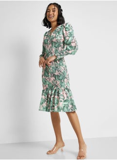 Buy Floral Midi Dress in Saudi Arabia