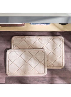 اشتري Bella 2-Piece Memory Foam Bath Mat Set 80 x 50 cm في الامارات