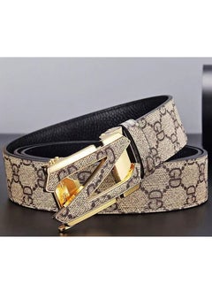 Buy 120CM Z Skin GD Pattern Automatic Buckle Fashion  Casual Plaid Belt in UAE