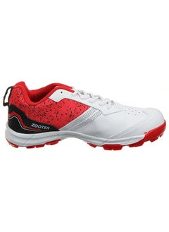 Buy Zooter Cricket Shoes | White/Red | For Men And Boys | LightWeight | 10 UK, 11 US, 44 EU in Saudi Arabia