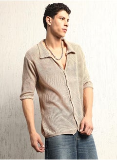 Buy Brown Shirt for Men, Classic Cotton Comfort in UAE