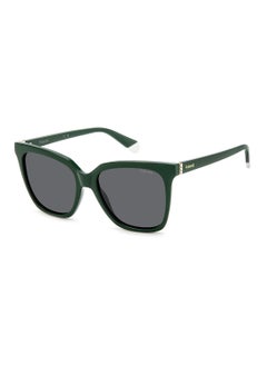 Buy Women's Polarized Square Sunglasses - Pld 4155/S/X Green Millimeter - Lens Size: 55 Mm in Saudi Arabia