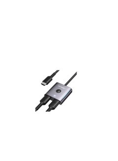 اشتري JSAUX HDMI Switch 4K 60Hz【with 1.3FT HDMI Cable】, HDMI 2.0 Switcher 2 in 1 Out Aluminum Bi-Directional Splitter 2 x 1/1 x 2 UHD 3D Compatible for Switch, PS4, Roku, HDTV, Monitor -Grey في مصر