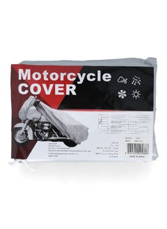 Buy Waterproof and Dustproof Medium Motorcycle Cover with Straps Grey 47 x 35 x 80 Inch GDM2190-M in Saudi Arabia