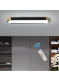 Buy Dimmable LED Ceiling Lights Modern Acrylic Linear LED Ceiling Lamp 2.3FT Semi Flush Mount Wraparound Shape Lighting Fixture with Remote Control for Kitchen Dining Living Room (36W/3000-6500K) in Saudi Arabia