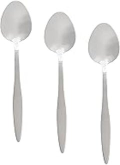 Buy Nouval Fashion Stainless Steel Table Spoon Set of 3 Pieces - Silver in Egypt