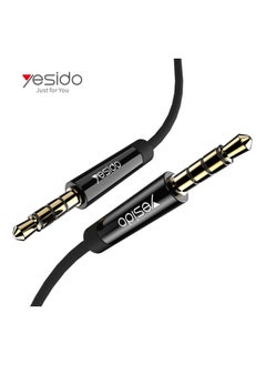 Buy 3.5mm Male to Male AUX Audio Cable Black in Egypt