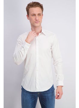 Buy Men Regular Fit Sylvain Wealth Casual Shirt, White in UAE